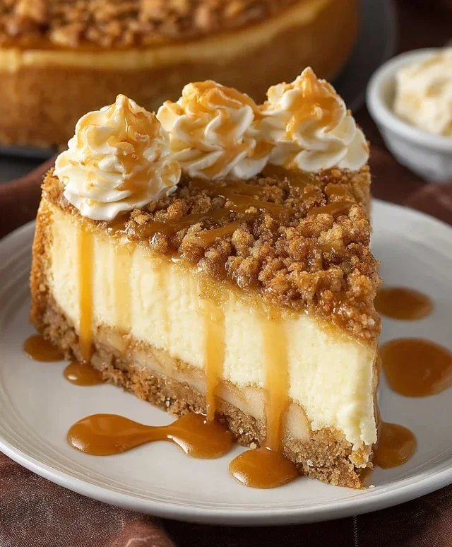 Apple Crisp Cheesecake Delight