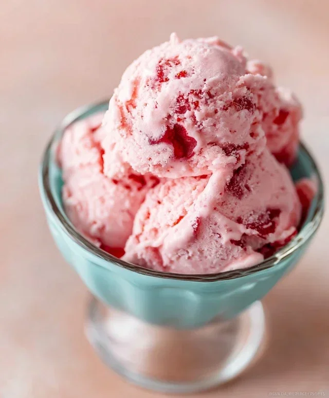 Homemade Strawberry Ice Cream