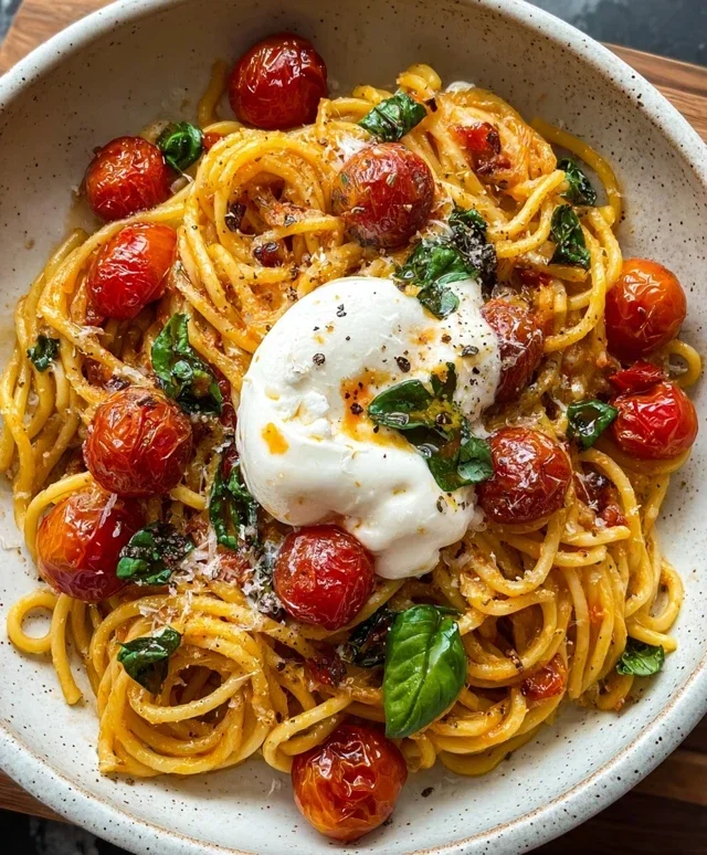 Burst Tomato Burrata Pasta