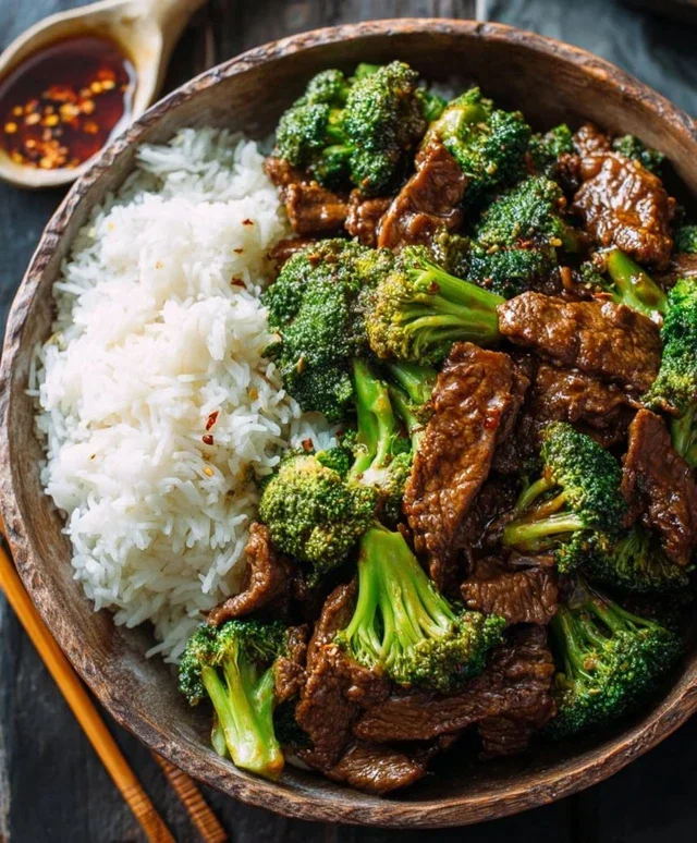 Chinese Beef and Broccoli (牛肉炒西兰花)