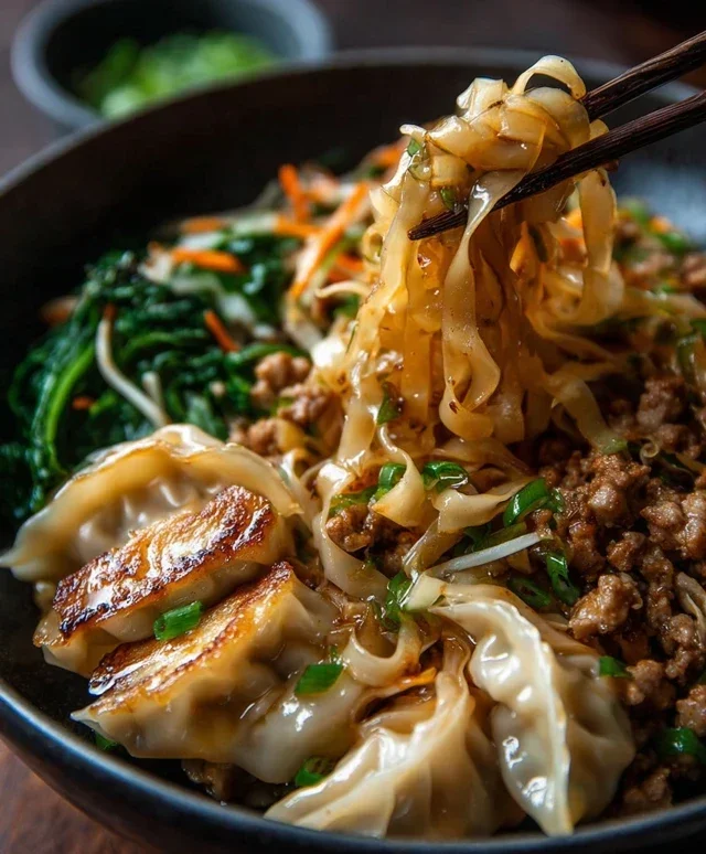 Potsticker Noodle Bowl