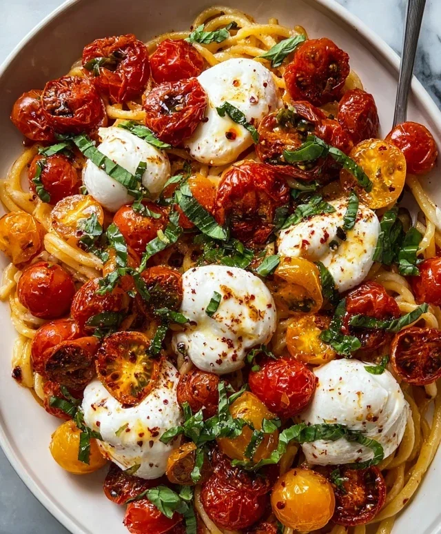 Burst Tomato Burrata Pasta