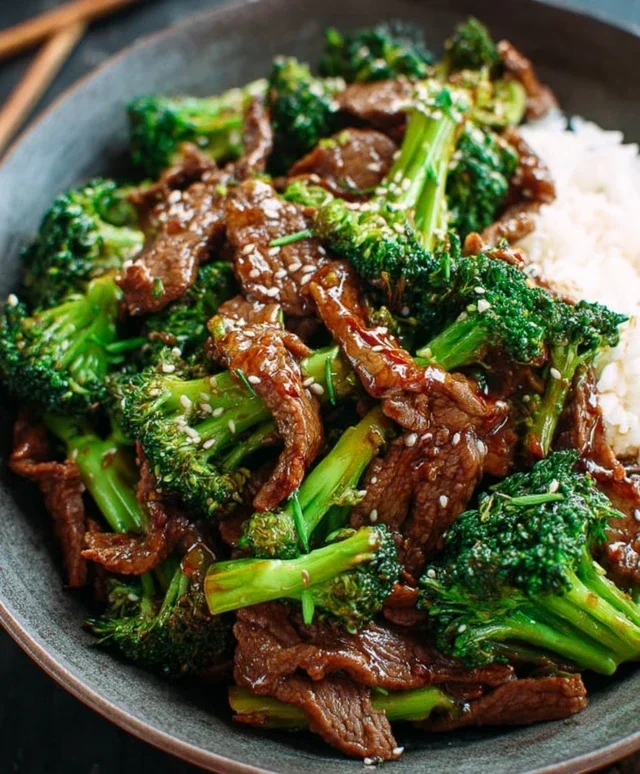 Chinese Beef and Broccoli (牛肉炒西兰花)