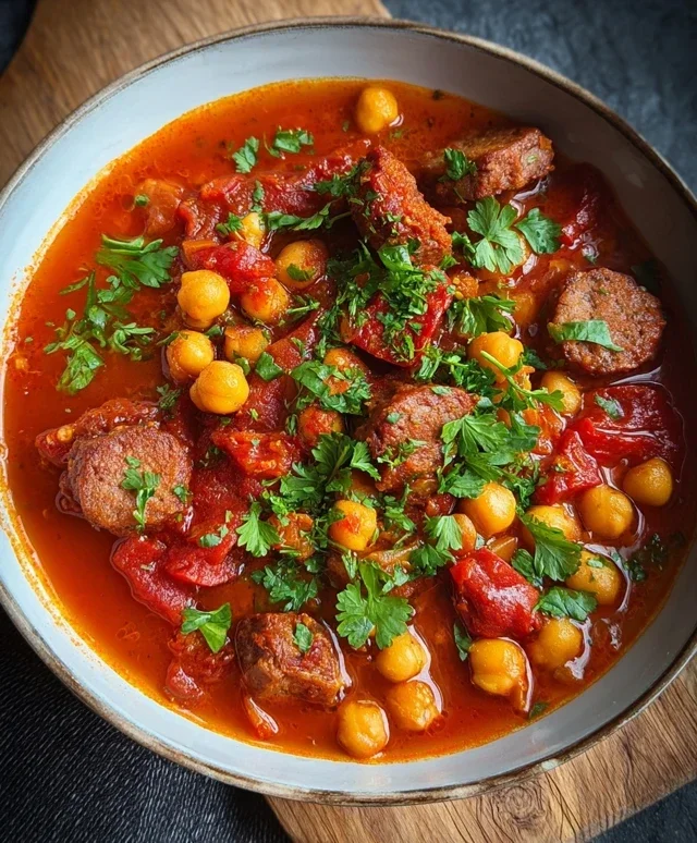 Beef Beef Chorizo Chickpea Stew
