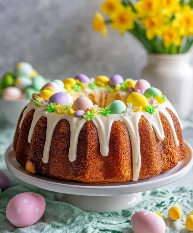 Easter Basket Bundt Cake Recipe (Easy Spring Dessert!)