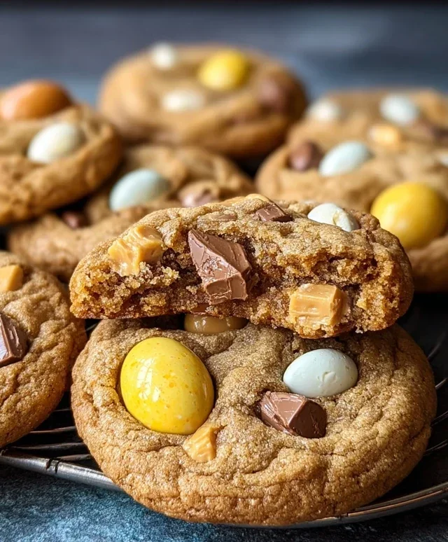 Brown Butter Cadbury Egg Cookies