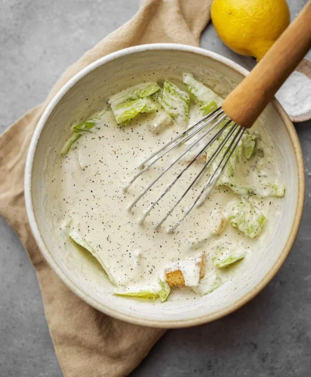 Homemade Caesar Salad Dressing