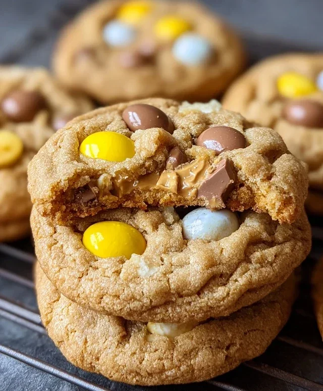 Brown Butter Cadbury Egg Cookies