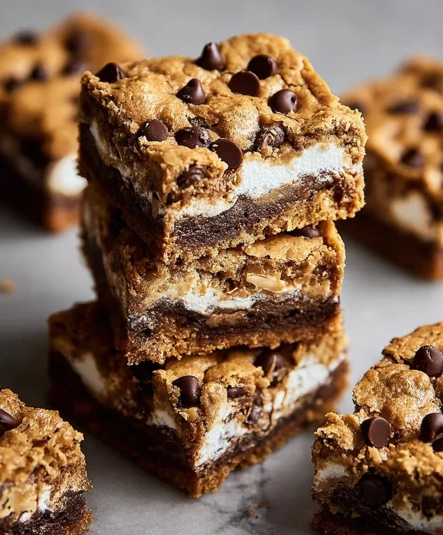 Peanut Butter S'mores Blondies