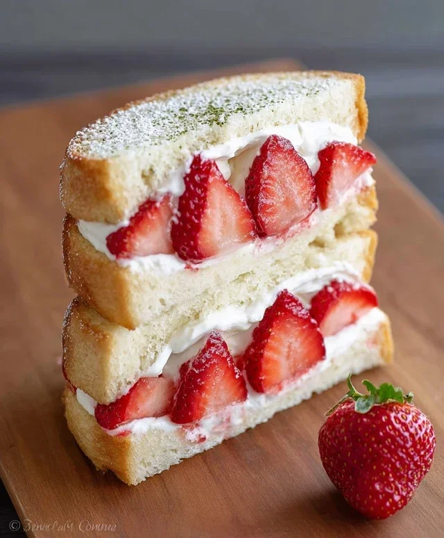 4-ingredient Strawberry Sando