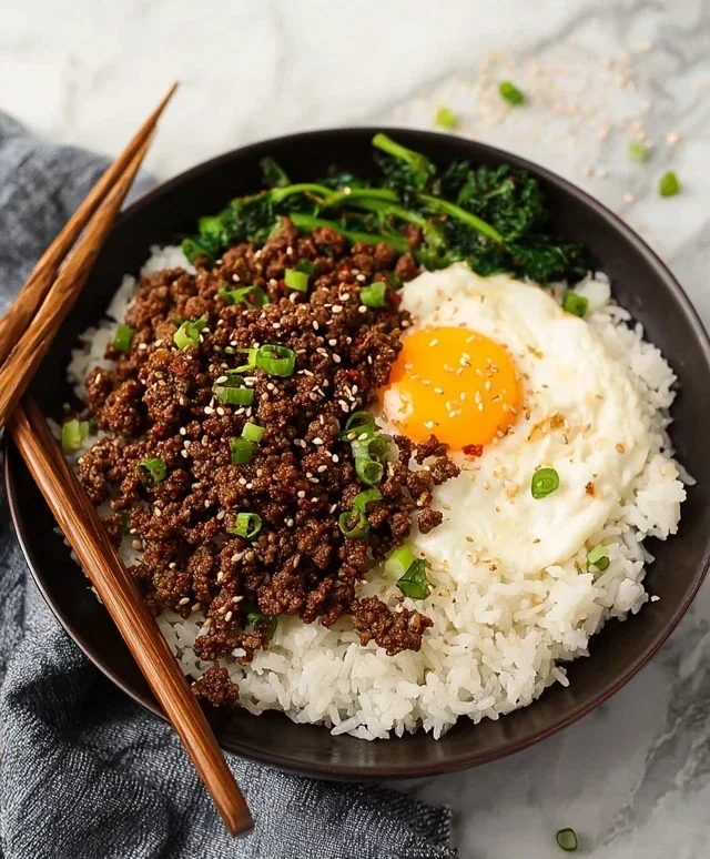 Korean Ground Beef Bowl (25-Minutes)
