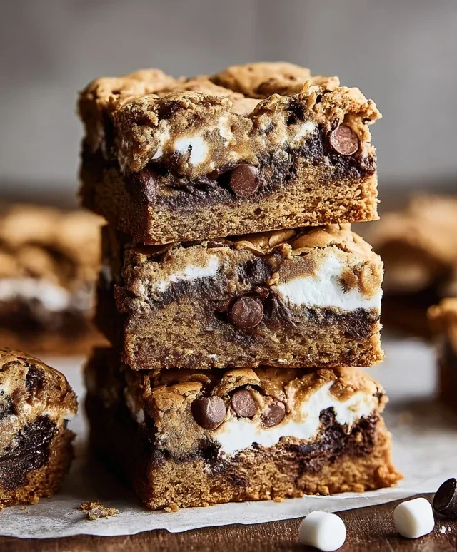 Peanut Butter S'mores Blondies