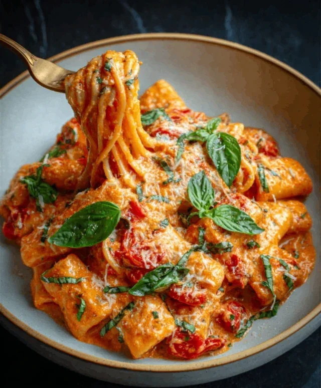 Creamy Tomato Garlic Pasta
