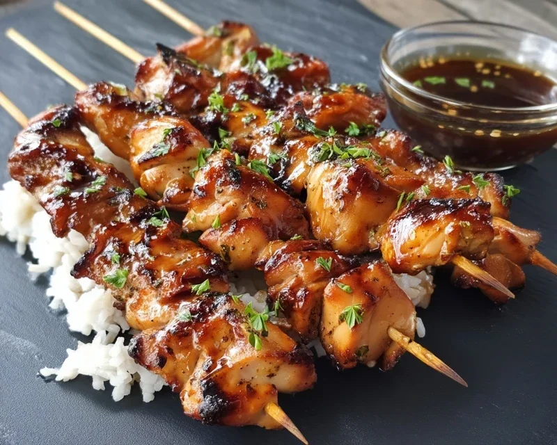 Teriyaki Chicken Skewers