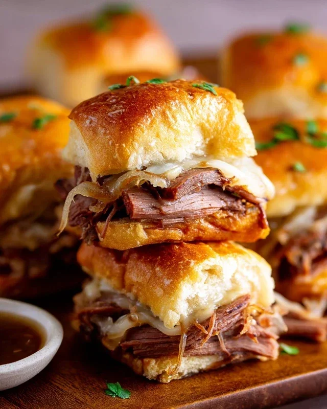 Easy French Dip Sliders Recipe