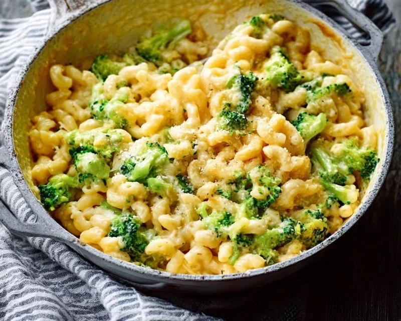 One Pot Healthy Broccoli Mac and Cheese