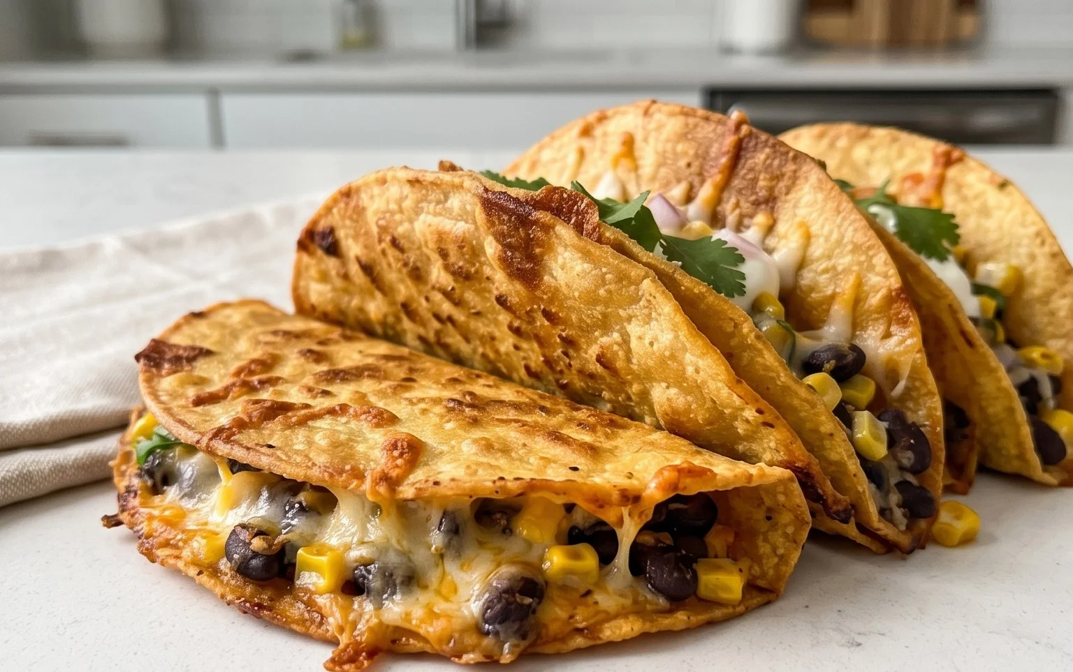 Crispy Pinto Bean Tacos