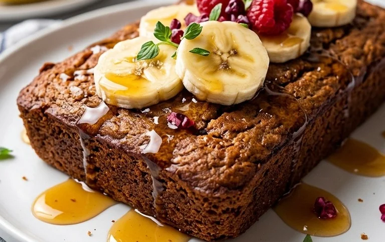 Healthy 5-Ingredient Flourless Banana Bread