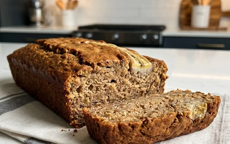 Healthy 5-Ingredient Flourless Banana Bread
