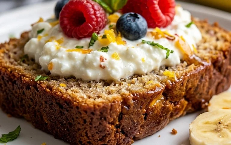 Cottage Cheese Banana Bread