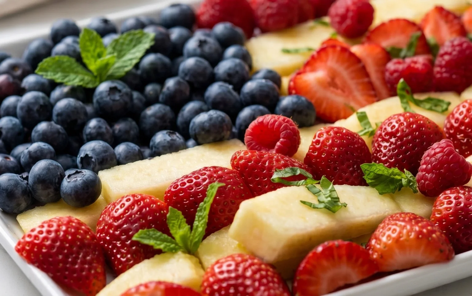 4th of July Fruit Platter Idea | How to Make an American Flag