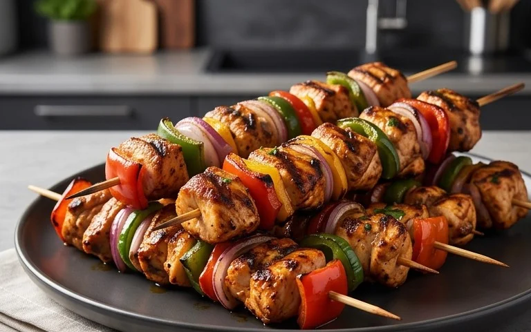 Mexican Barbecue Chicken Skewers