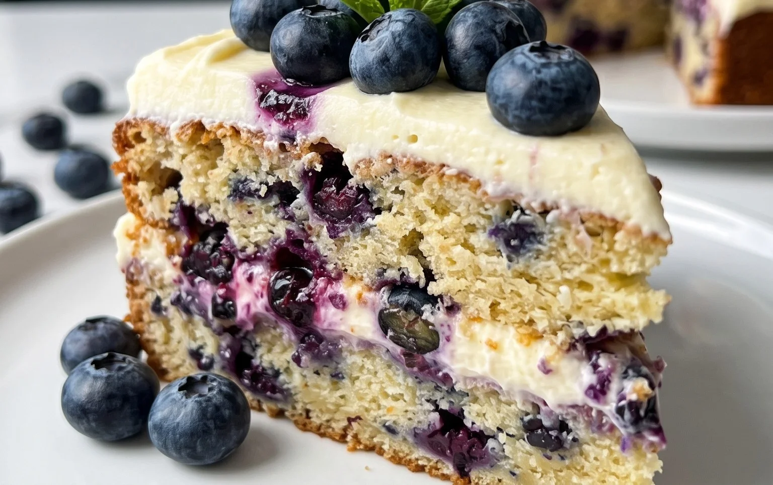 Nova Scotia Blueberry Cream Cake