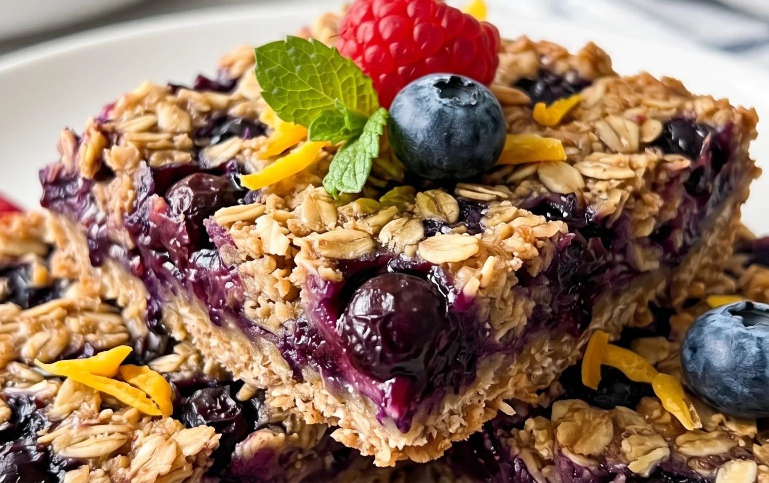 Blueberry Oatmeal Bars