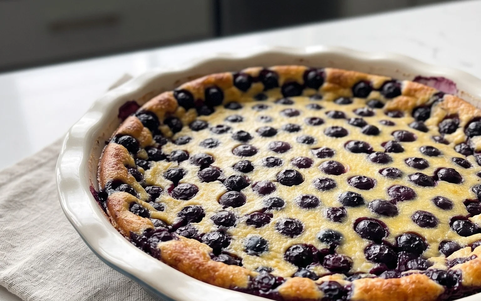 Lemon Blueberry Clafoutis