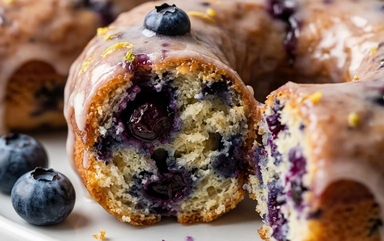 Wild Blueberry Cake Donuts