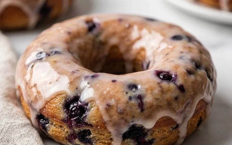 Wild Blueberry Cake Donuts