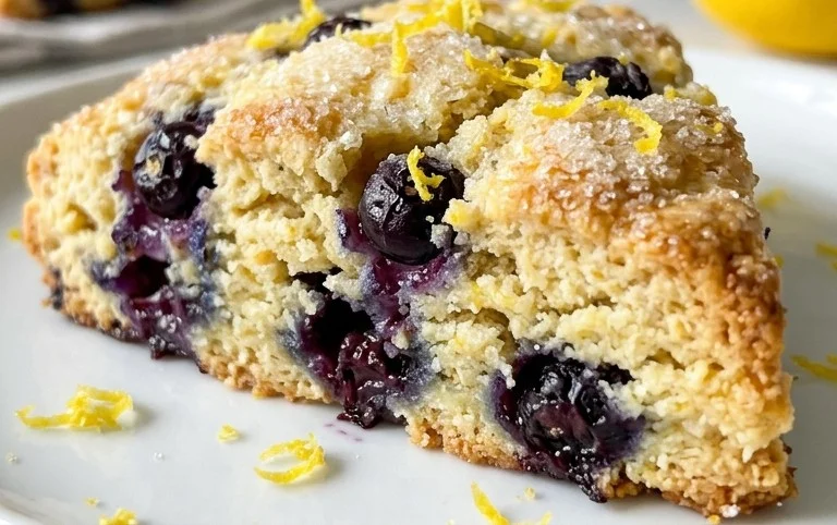 Almond Flour Lemon Blueberry Scones