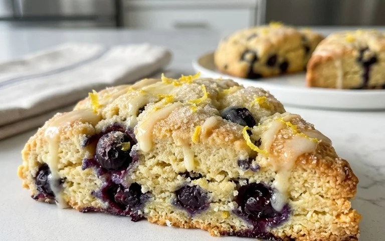 Almond Flour Lemon Blueberry Scones