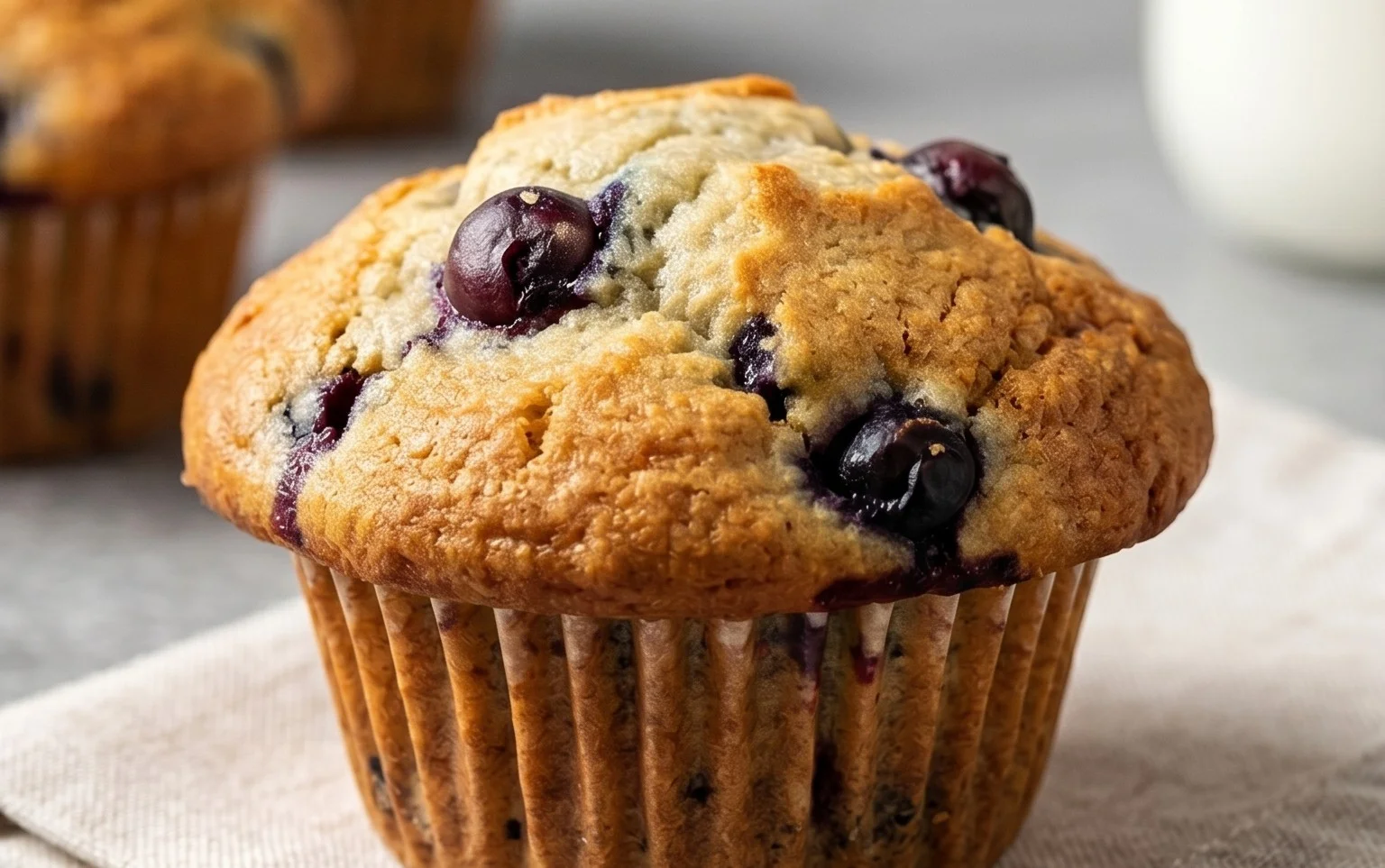 Sour Cream Blueberry Muffins