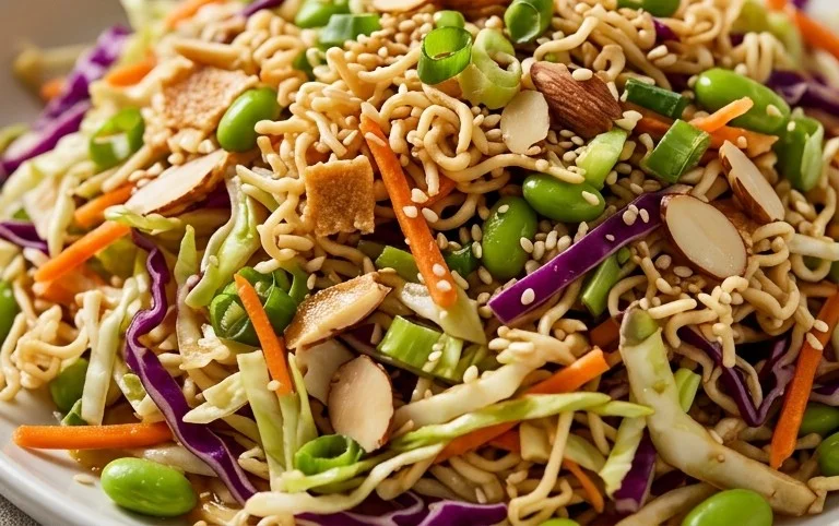 Crunchy Asian Ramen Noodle Salad Recipe