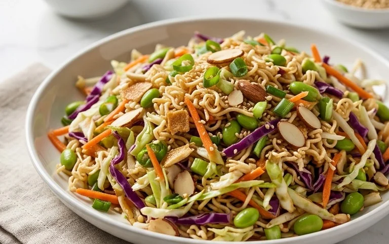Crunchy Asian Ramen Noodle Salad Recipe
