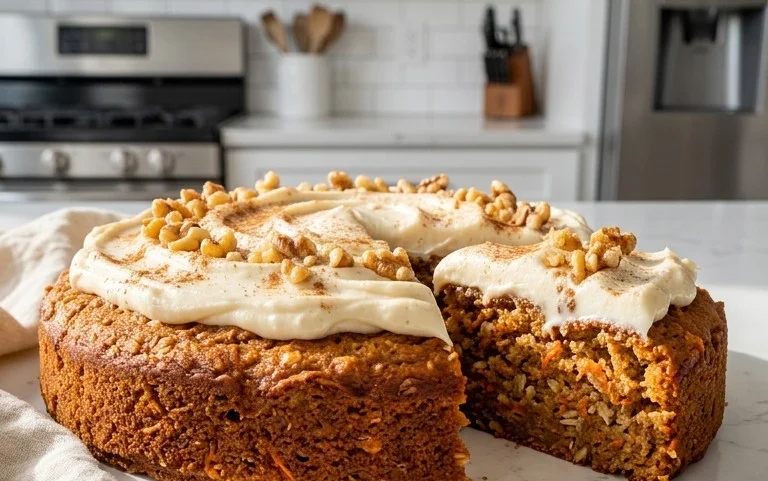 Easy Flourless Oatmeal Carrot Cake Recipe