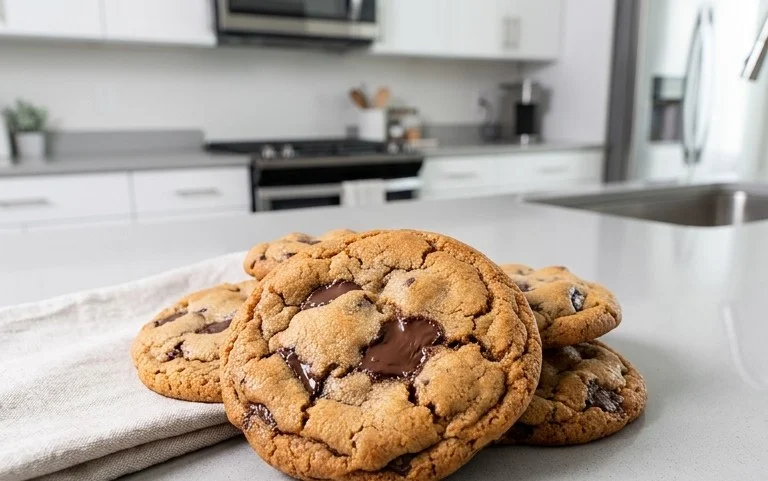 Crispy and Chewy Chocolate Chip Cookies