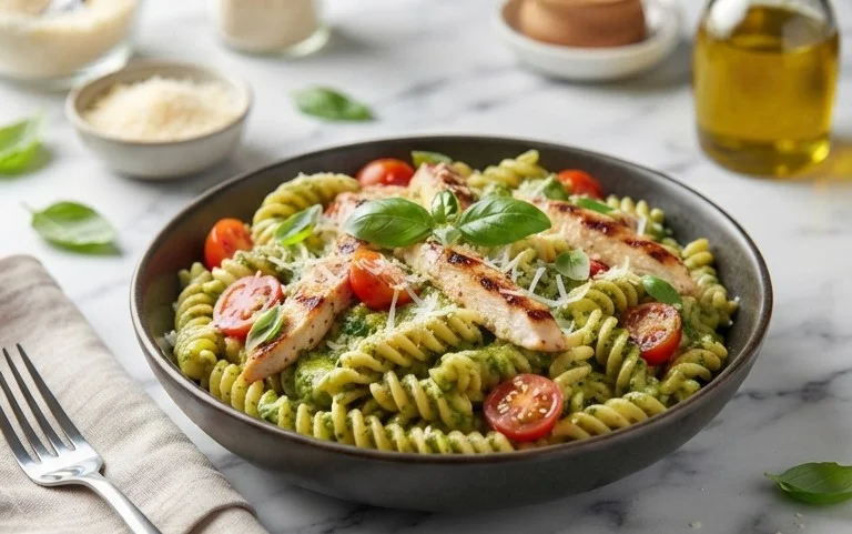 Creamy Chicken Pesto Pasta