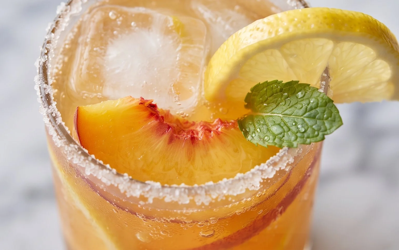 Refreshing Peach Lemonade