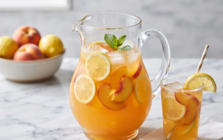Refreshing Peach Lemonade