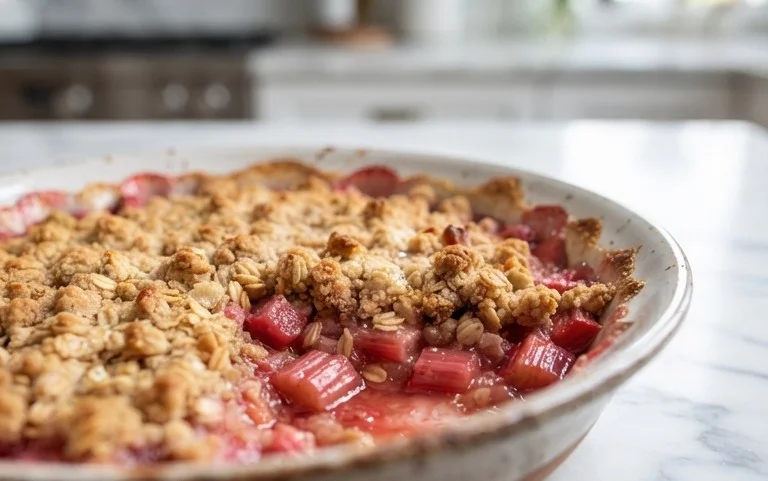 Easy Rhubarb Crisp