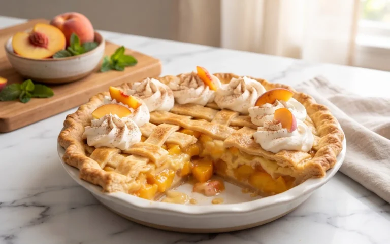 Peaches and Cream Pie