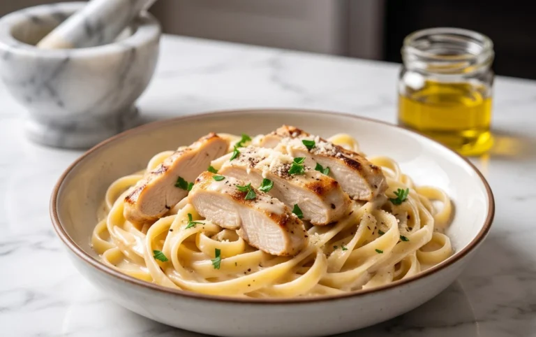 Low Calorie Chicken Alfredo