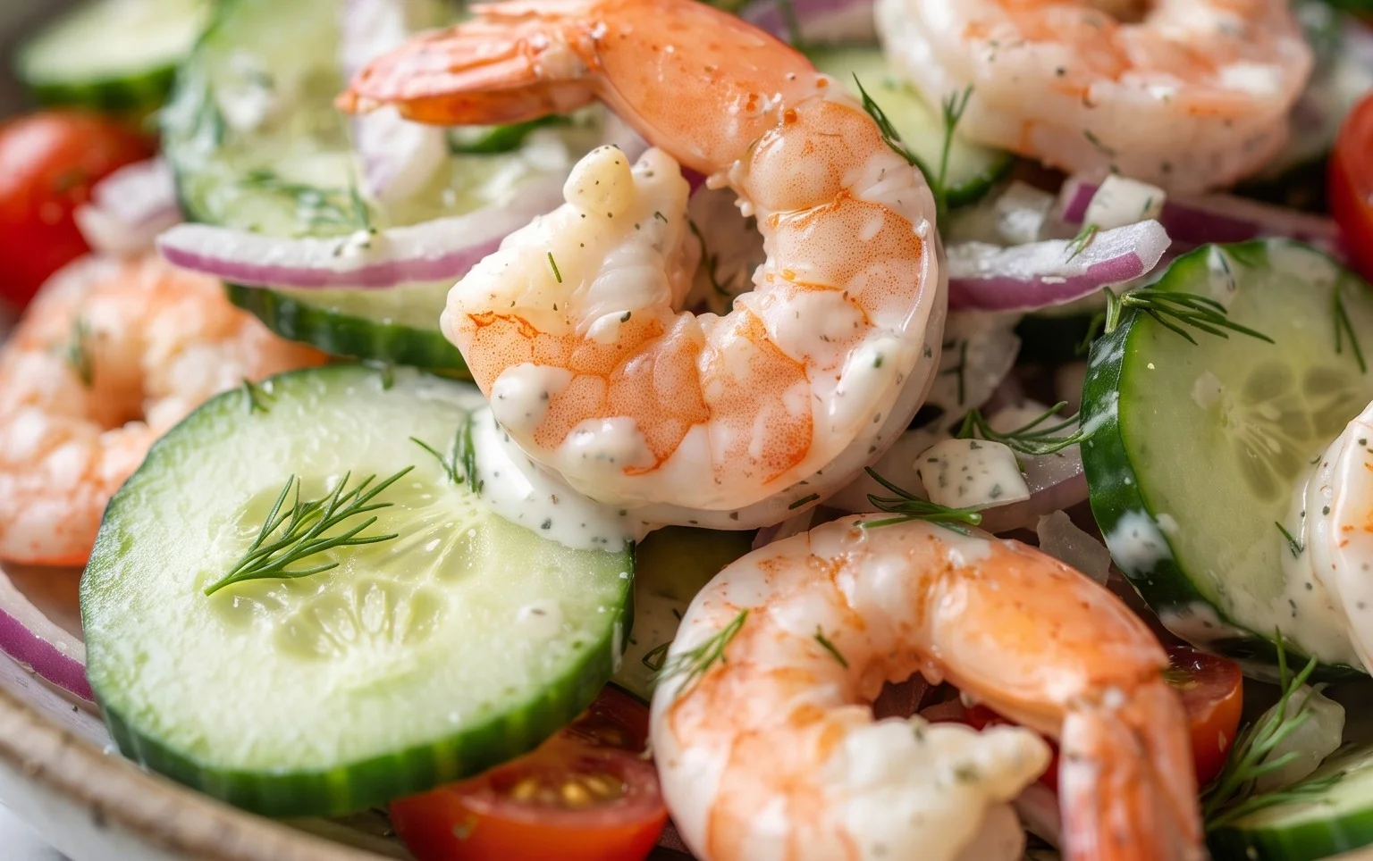Cucumber Shrimp Salad