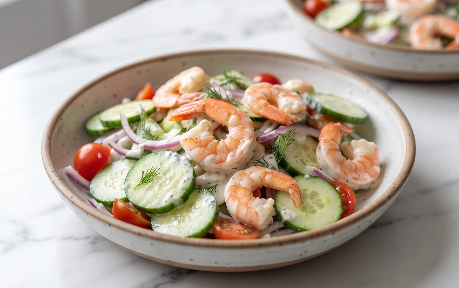 Cucumber Shrimp Salad
