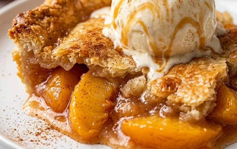 The Easiest Southern Peach Cobbler