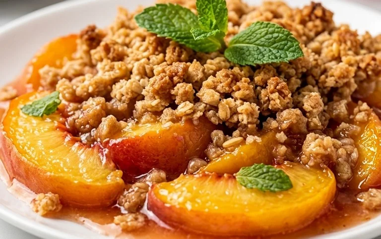 Fresh Peach Crisp Recipe