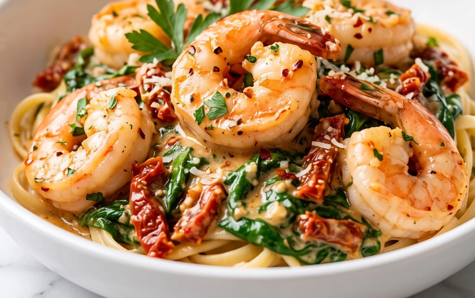 Tuscan Shrimp (One-Pan, 30-Minute Dinner)