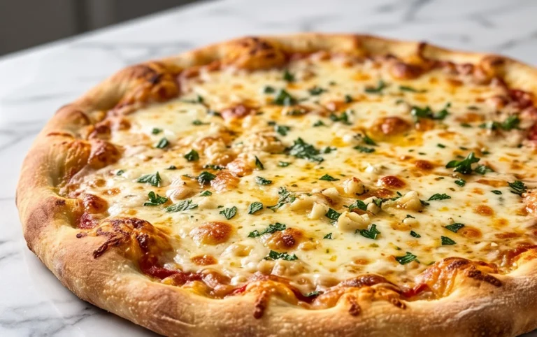 buttery garlic pizza